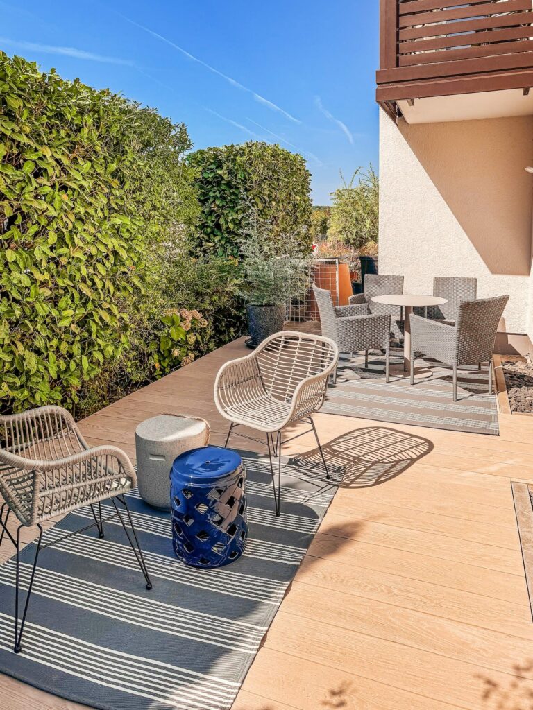 Terrasse Kobaltblau Tag